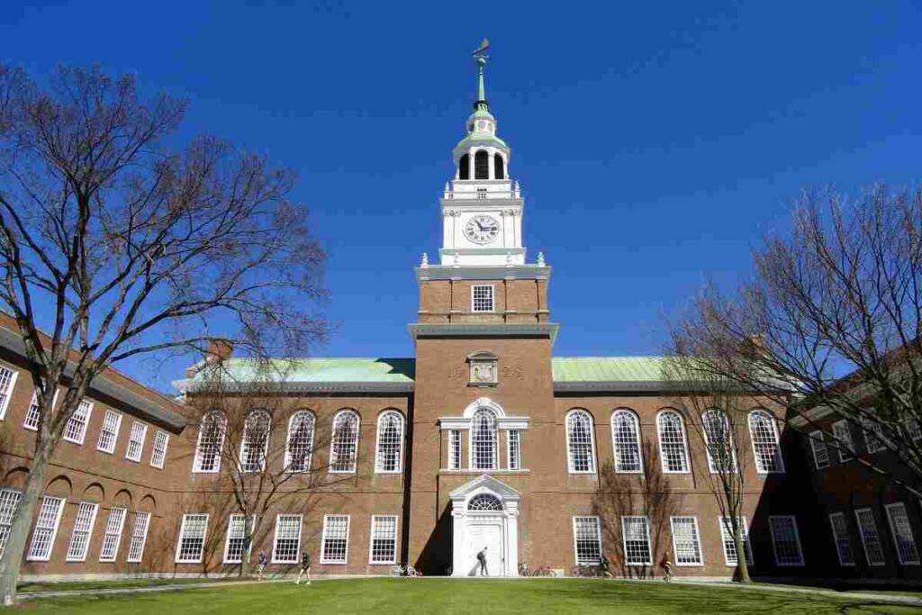 Dartmouth College Admissions 2024 Courses Fees, Acceptance Rate, Ranking, Placement & Scholarship