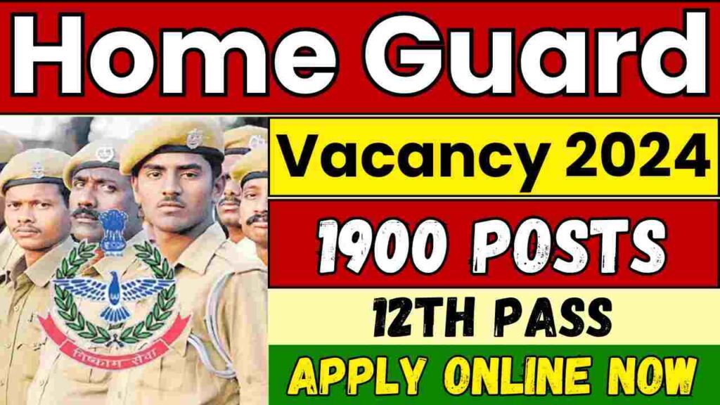 Haryana Home Guard Recruitment 2024 (1900 Posts) Apply Online